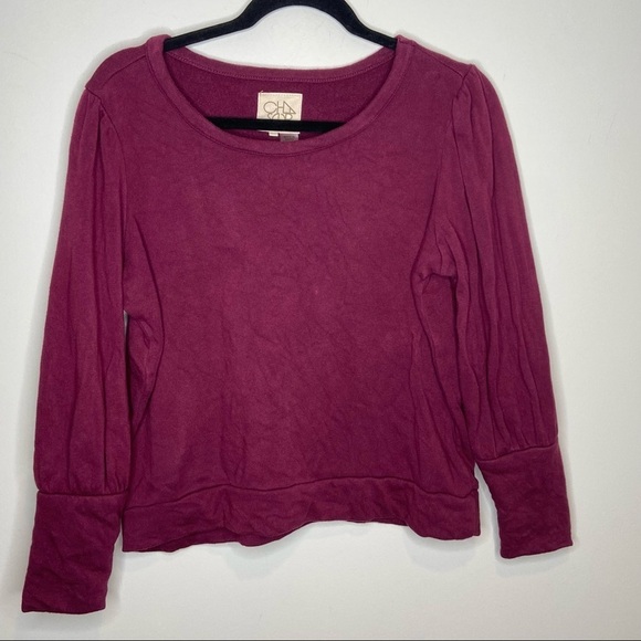 Chaser maroon women’s crop sweater size‎ small - Picture 1 of 9